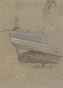 Study of the Stern of a Fishing Boat